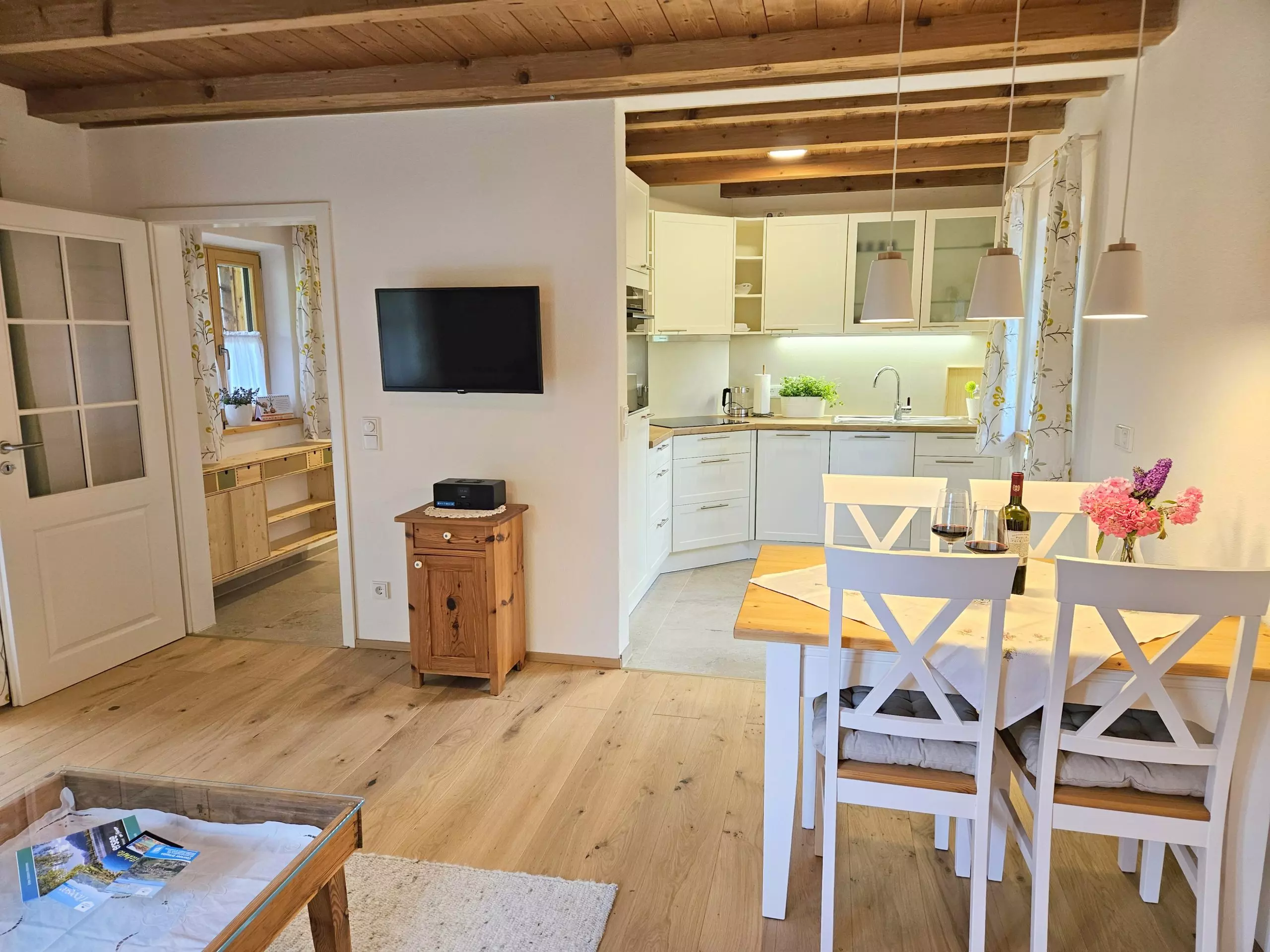 Ferienwohnung Gärtnergassl am Chiemsee Wohnzimmer